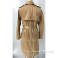 Beige Breasted Coat Women's Beige Double Breasted Coat Manufactory